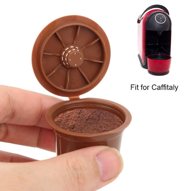 3Pcs Compatibel Cafitari Koffie Capsule Shell Gevuld Met Herbruikbare Capsule Shell Roestvrij Staal Koffie Filter Cup