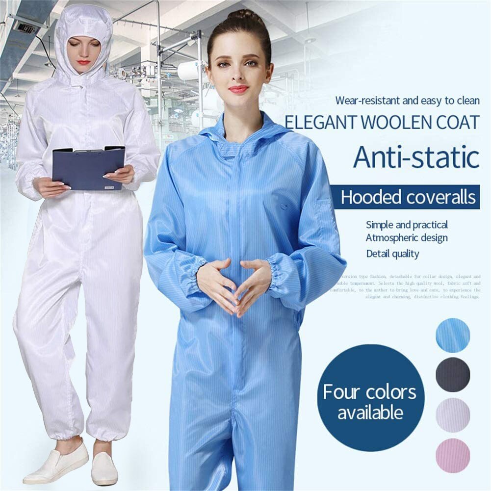 One Piece Protective Coveralls Clothing Overalls Suit Splashproof Protective Isolation Clothing Safty Clothing Full Protection