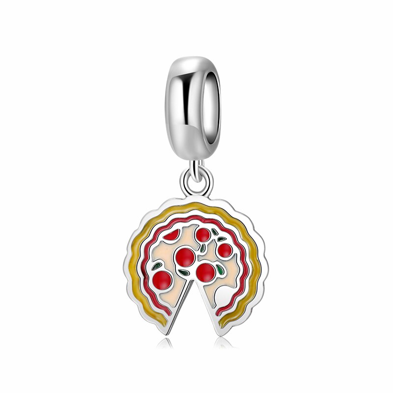 925 en argent Sterling rond haricot visage belle breloques pendentifs convient Original Bracelet à breloques fabrication de bijoux: PD0225