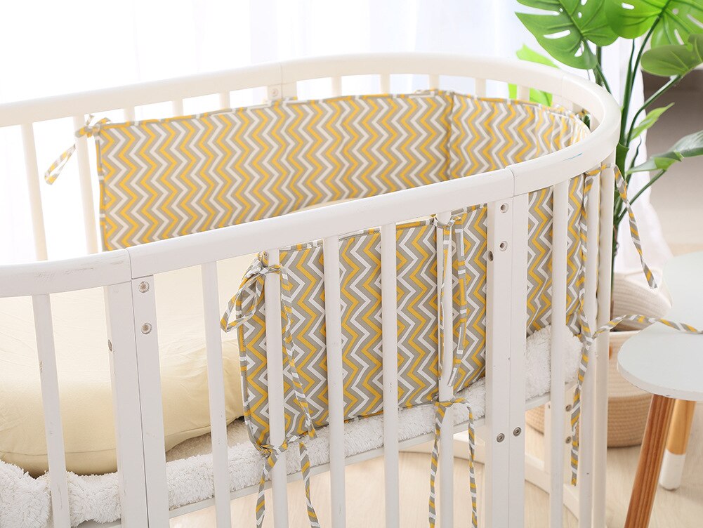 Baby Bed Crib Bumper Newborns Braid Surround Anti-collision Bed Guardrail Cushion Infant Cotton Cot Protector Room Decor Bedding