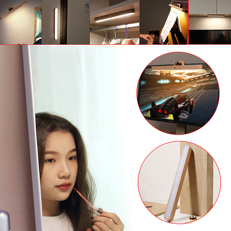 Portable LED Makeup Lamp Light Eye Protection USB Rechargeable Magnetic Lamp Touch Switch Mirror Light Vanity Lights