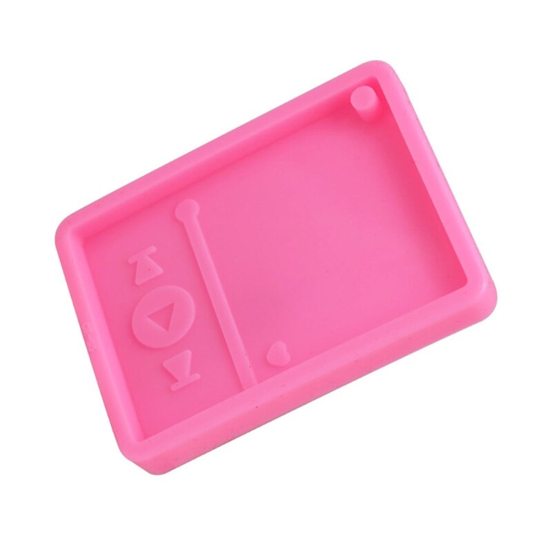 Handmade Music MP3 Keychain Silicone Mold Musical Lovers MP3 Player Pendant Polymer Clay Epoxy Resin Jewelry Making Tool