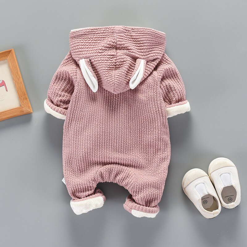 Pasgeboren Baby Romper Overalls Winter Dier Peuter Plus Fluwelen Warme Bovenkleding Jas Voor Jongens Meisjes 0-1 Jaar bodysuit