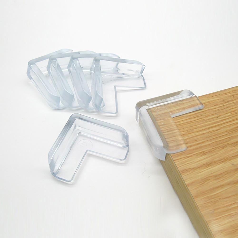 Protection d'angle Anti-collision en Pvc, 4 pièces, protection de sécurité d'angle de Table pour bébé, pare-choc, coin Anti-Collision N7m2