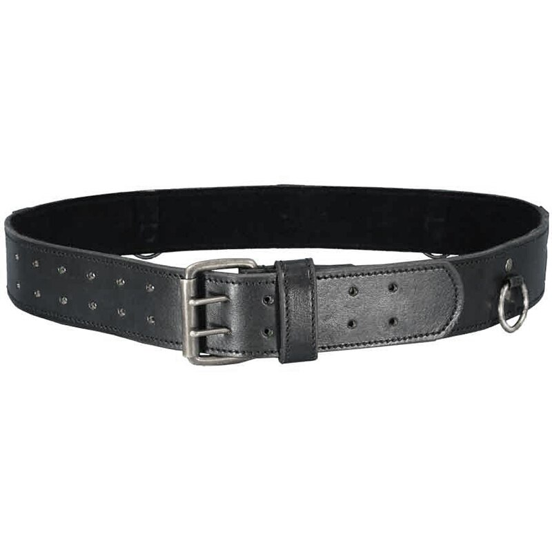 Cinturón ancho de aventurero Medieval Steampunk para hombres y mujeres, faja antigua con hebilla de doble Pin con anillo colgante, traje Vikingo, Larp