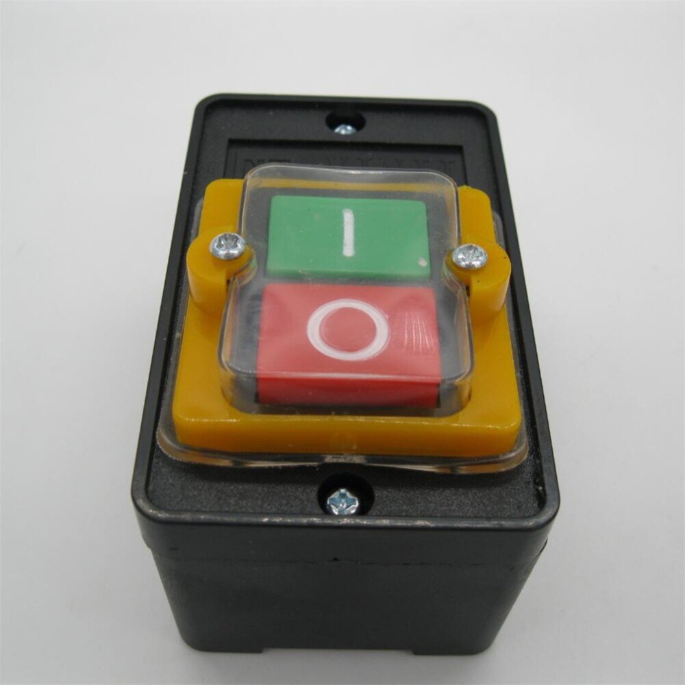 Interrupteur à bouton-poussoir étanche à l'eau 10A 220V 380V bouton-poussoir étanche pour Machine de découpe