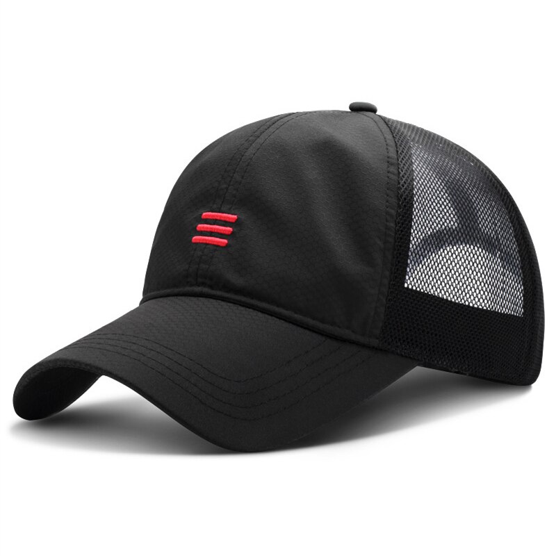 [northwood] mænds sommerkasket kvinder mesh snapback hatte gorras hombre åndbare solhætter bone trucker cap far hat: Sort a