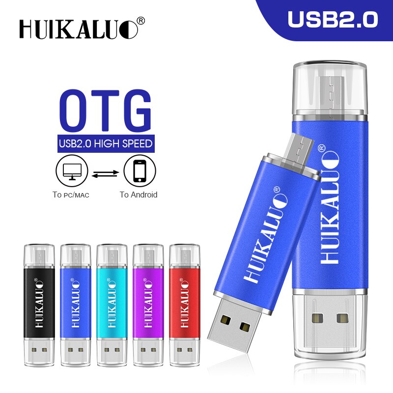 Unidad flash USB de alta velocidad, Memoria OTG de alta velocidad, 64 GB, 32 GB, 16 GB, 8 GB, 4 GB, almacenamiento externo, doble aplicación, Micro USB