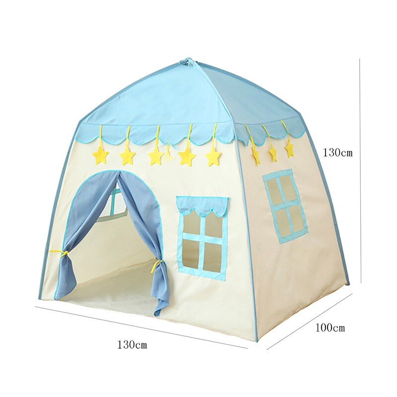 Draagbare Kinderen Tent Wigwam Vouwen Kinderen Tenten Baby Speelhuis Grote Meisjes Roze Prinses Kasteel Kind Room Decor