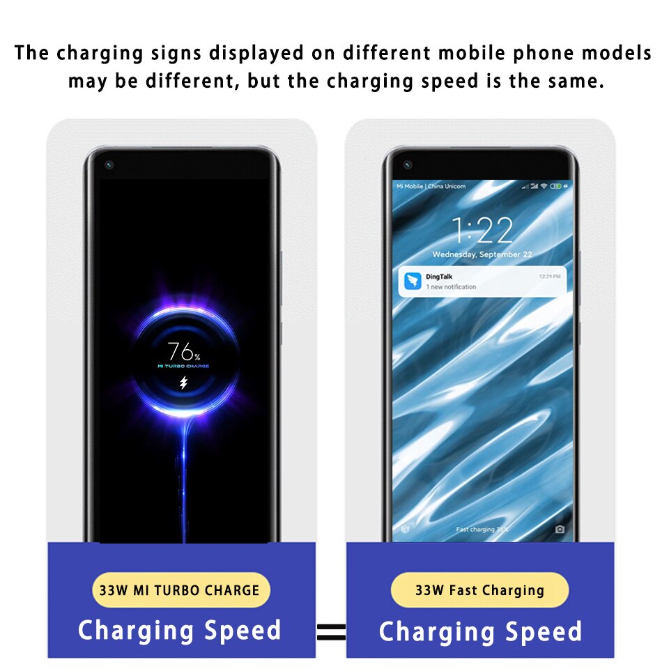 33w Turbo Ladegerät Für Xiaomi Pad 5 Redmi Hinweis 10 EU QC 3,0 Schnelle Lade Telefon Ladegerät Kabel Für poco X3 NFC M2 Pro Mi 10T 5G 11X