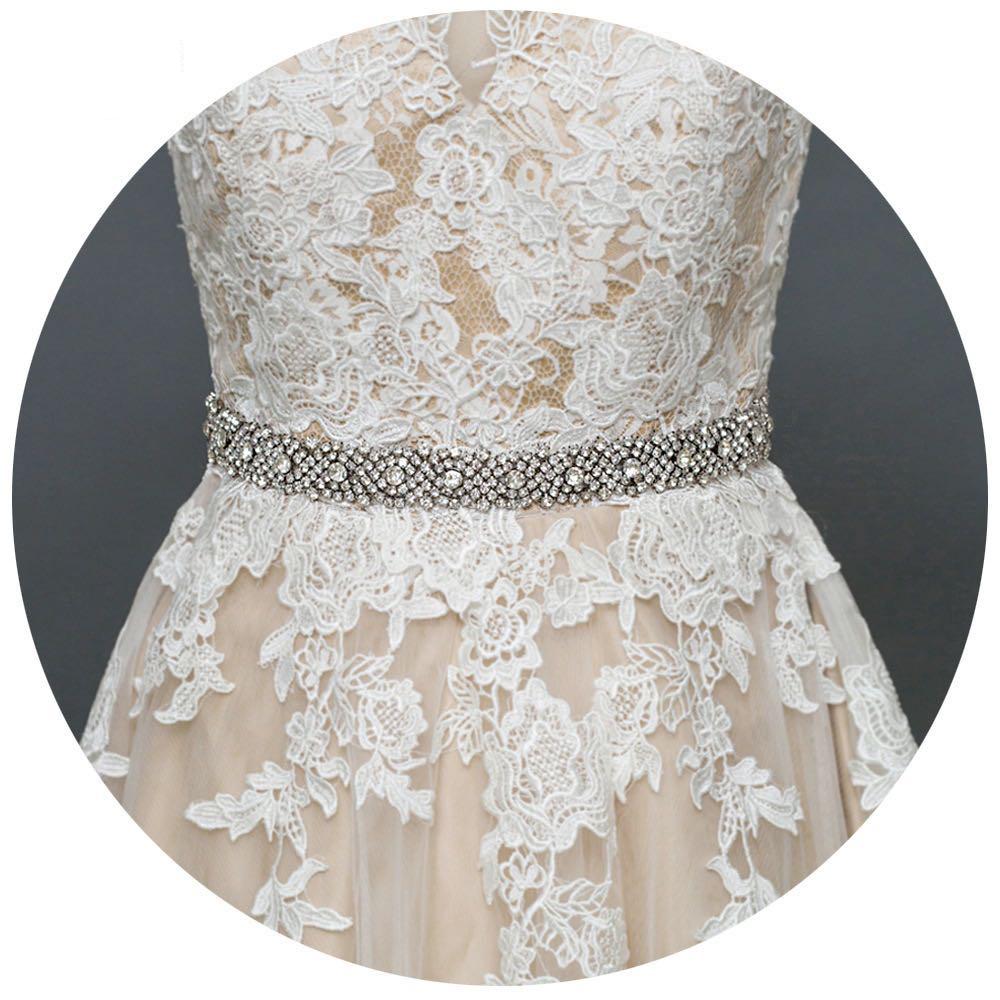 Strass Kristall Braut Gürtel Luxus Hochzeit Gürtel Schärpe Weiß Elfenbein Champagner Band Für Frauen Abendkleid Braut Schmuck