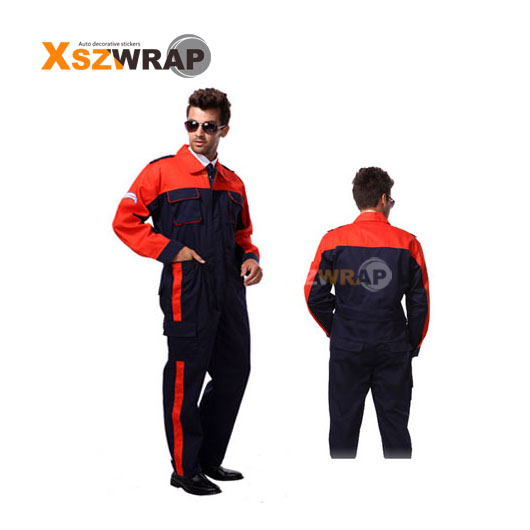 Car Work Clothes Inspection Coverall Man Car Repair Beauty Service Overalls Automobile Repair Uniform: Red / 170 L
