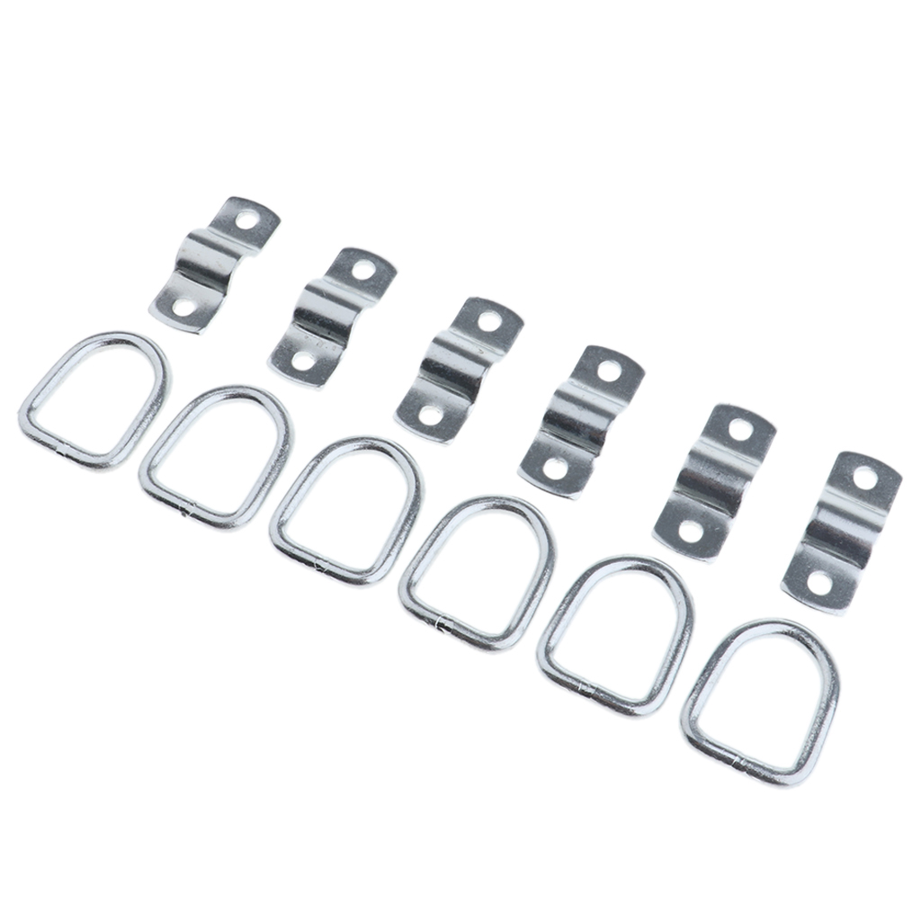 6-Pack Lashing Rings D Ring Tie Down Ring Load Anchor Trailer Anchor Ring
