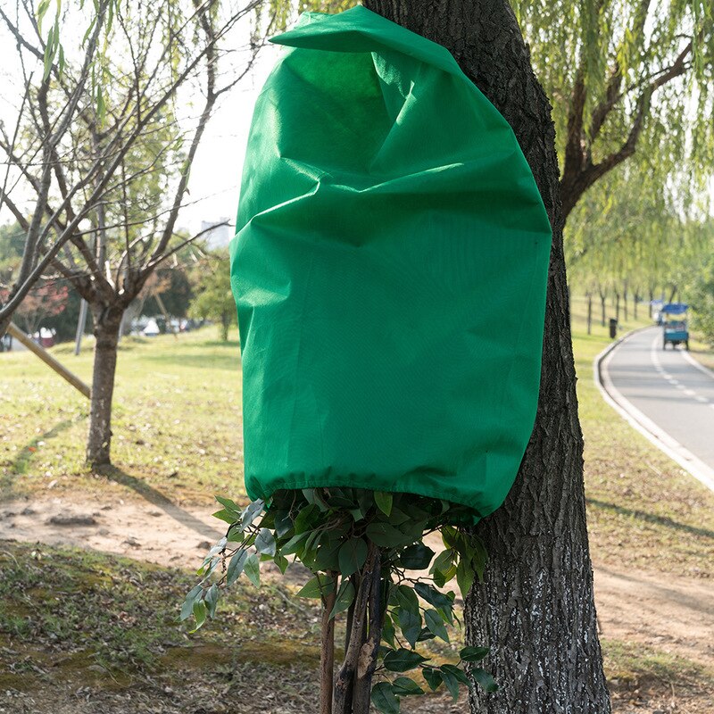 Cubierta de protección contra heladas para plantas, bolsa de tela no tejida, lavable, para invierno, 1 unidad