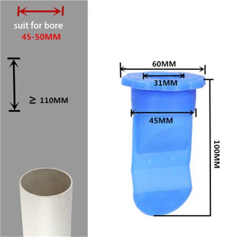 Keuken Afvoer Geur-Proof Seal Drainage Riool Plug Wasmachine Cover Motbestendig Ontsmetten Stinkende Afvoerputje Kern Plug Gadgets: F set