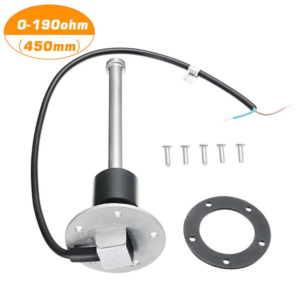Auto Kraftstoff Wasser eben Sensor Fluss IP67 Wasserdichte Flüssigkeit Messgerät Flüssigkeit eben Sensor SUS304 Für Marine Schub Messgerät Turbo Schub: 0zu190Ohm 450mm