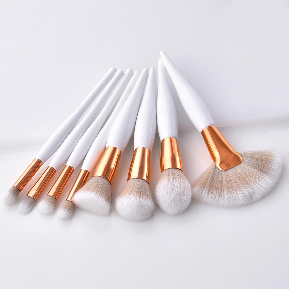 Brochas de maquillaje individuales profesionales, brocha de maquillaje de , sombra de ojos, cejas, labios, base en polvo, brocha de cosméticos