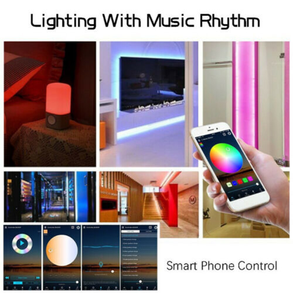 5m rgb 300 led slimme thuis wifi strip licht app-bediening waterdichte lamp voor alexa led-lichtstrip met wifi-controller lichtstrip