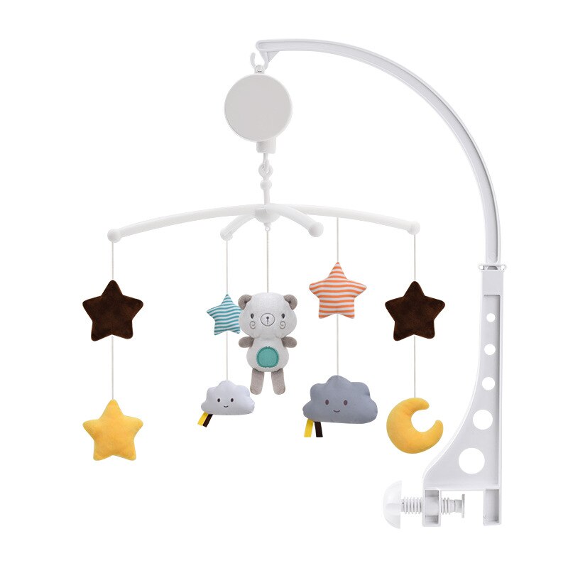 Juguetes para bebés de 0 a 12 meses, sonajero móvil para cama, soporte de juguete de cuna, caja de música giratoria, juguetes para sonajero para bebé recién nacido, móviles para cuna: WTMA001-1