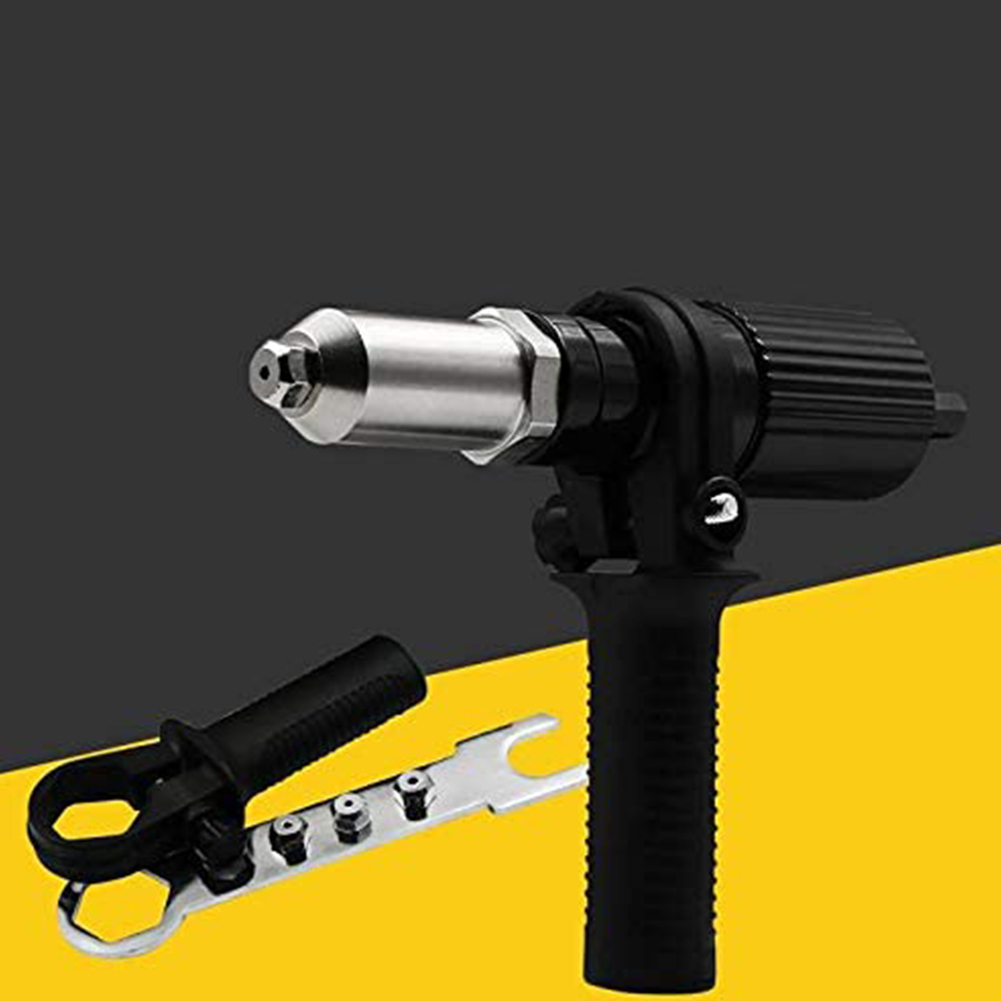 2.4-4.8mm Electric Rivet Gun Riveting Adapter Insert Cordless Rivet Nut Power Tools Kit Riveting Accessories for Electric Drill