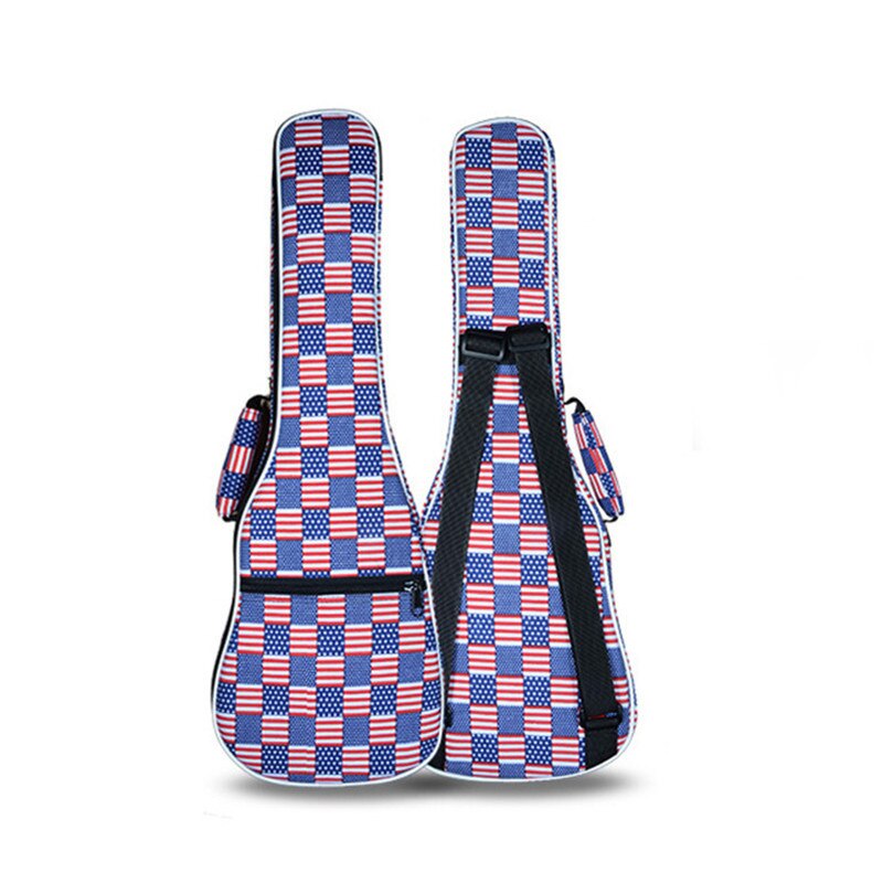 retail kid leuke 21 26 ukulele tas sopraan case lanikai gitaar gewatteerde rugzak kleurrijke patroon schouderbanden pocket: 26 inches bag 05