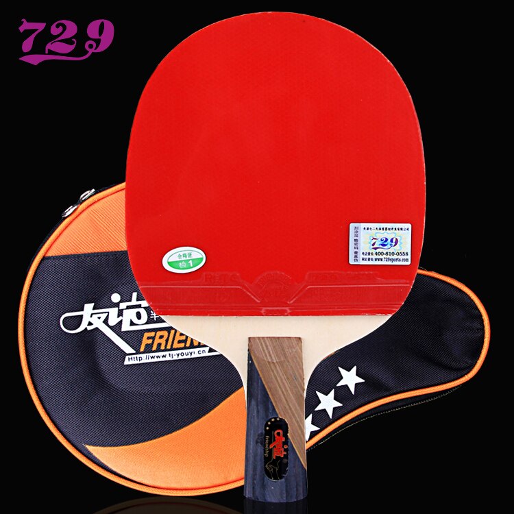 729 Friendship 3 Star 4 Star Pips-in Table Tennis Racket For Ping Pong Shakehand Long Handle