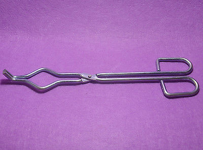 Pinzas de crisol de 40cm de largo, soporte para plato de fusión, pinza de acero inoxidable, herramienta de laboratorio