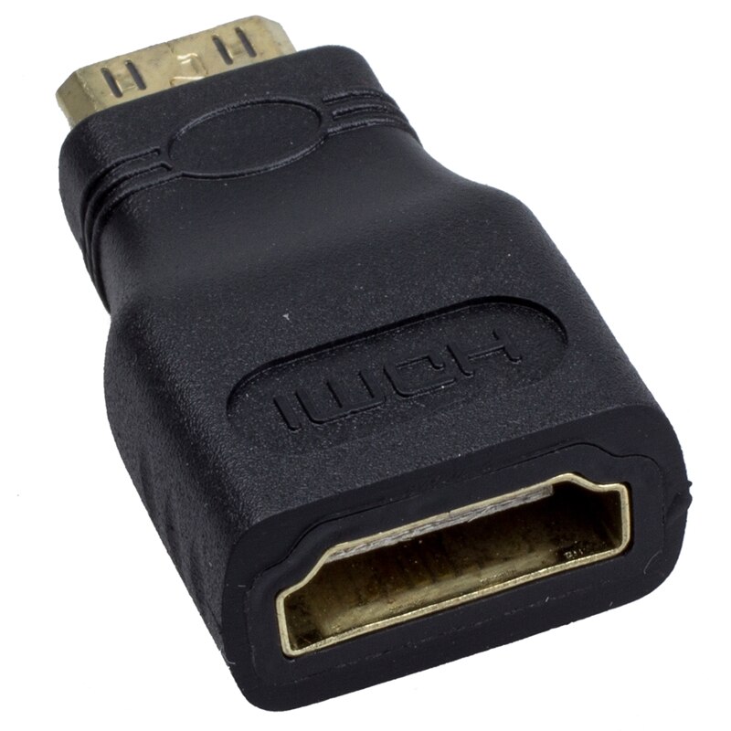 Mini hdmi-port till en standard hdmi-kabeladapter