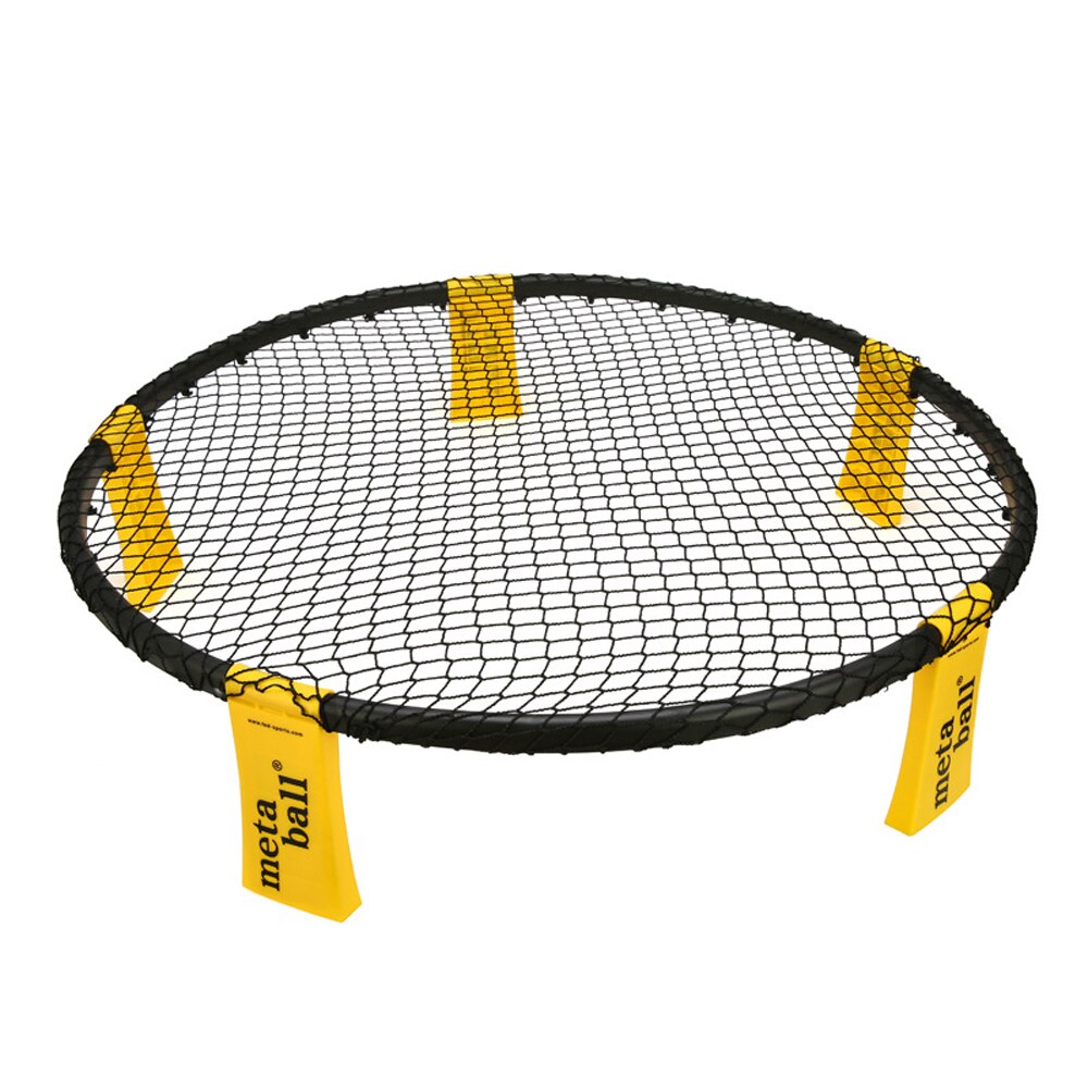 Udendørs volleyball træning mini beachvolley spil sæt holdsport græsplæne fitness udstyr net med 3 bolde: Default Title