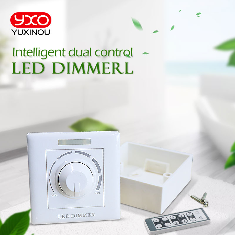 Ac cob led grow chip tyristor dimmer 200w infraröd fjärrdimmer switch bakkant fas förarlös led down light dimmer