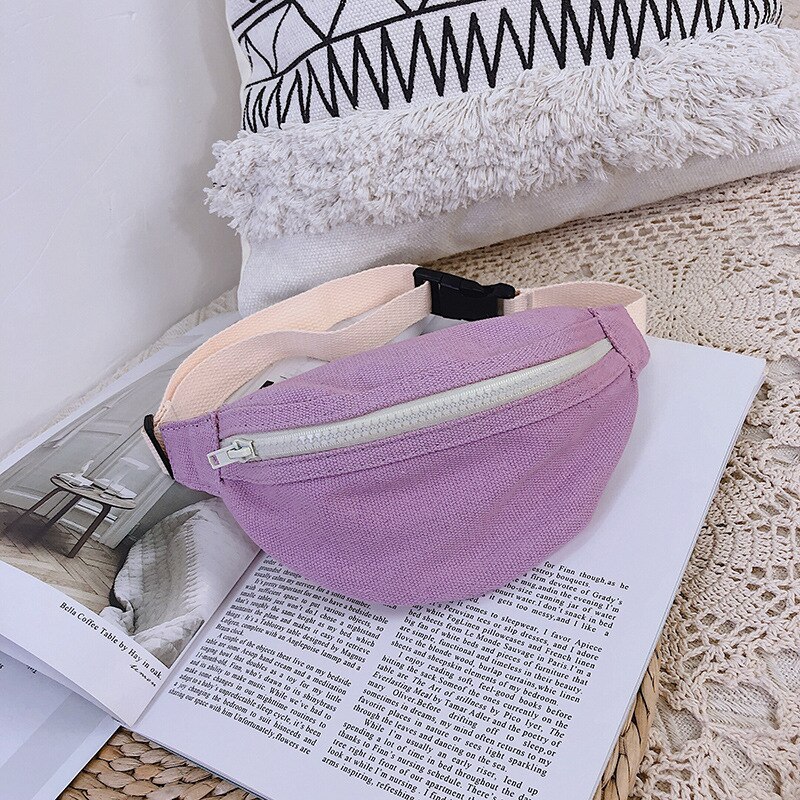 Fashin freundlicher Taille fanny-Pack Pack Nette Mini freundlicher Mädchen Tasche Brust Crossbody-tasche Leicht Stilvolle Taille Tasche Daypack: LILA