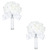 Beautiful White Ivory Bridal Bridesmaid Flower Wedding Bouquet Artificial Flower Rose Bouquet Crystal Bridal Bouquets: Milk White Brooch