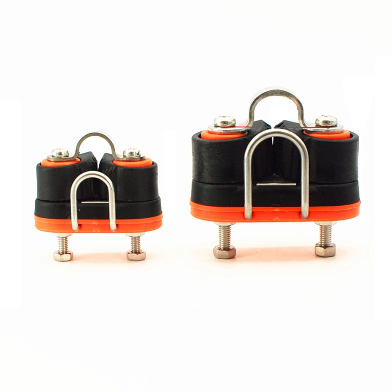 Rope Gripper Double Ball Bearing Boat Cam Cleat cord Clip Kayak Sailboat Yacht Anchor string Clamp