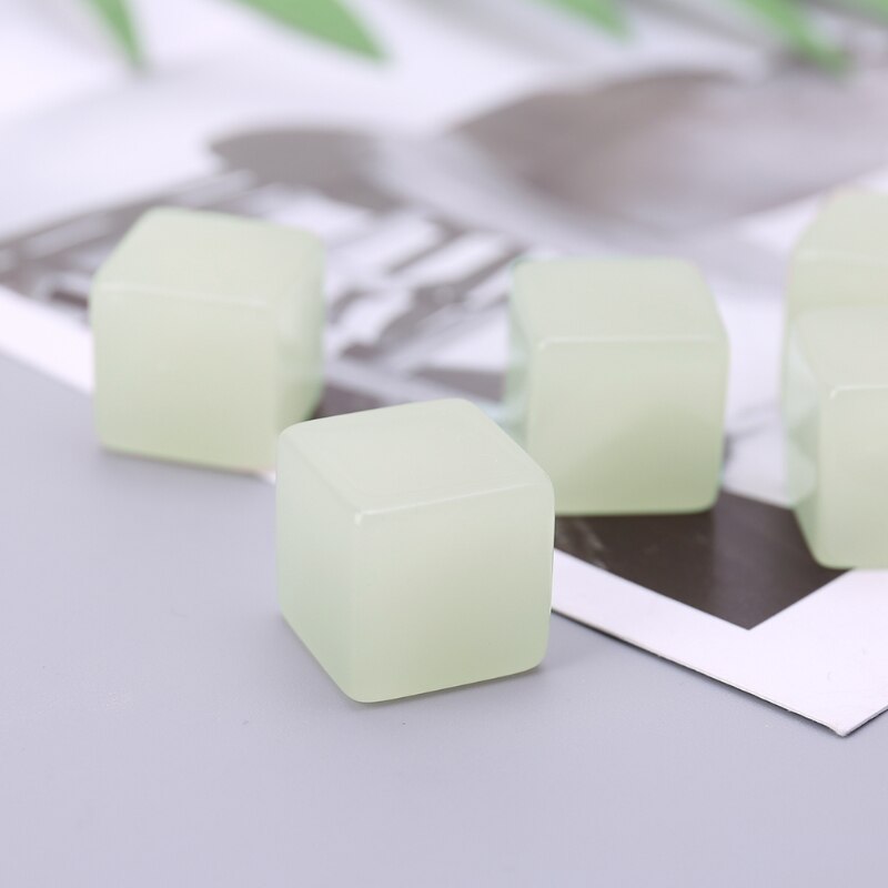 Dés vierges acryliques de dés lumineux de Cube de 25 pièces pour la directe de jeu de société de TRPG