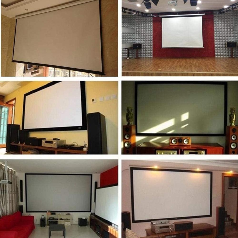 Écran de projection de haute définition Portable pliant Anti-pli intérieur extérieur projecteur écran de film adapté à la maison
