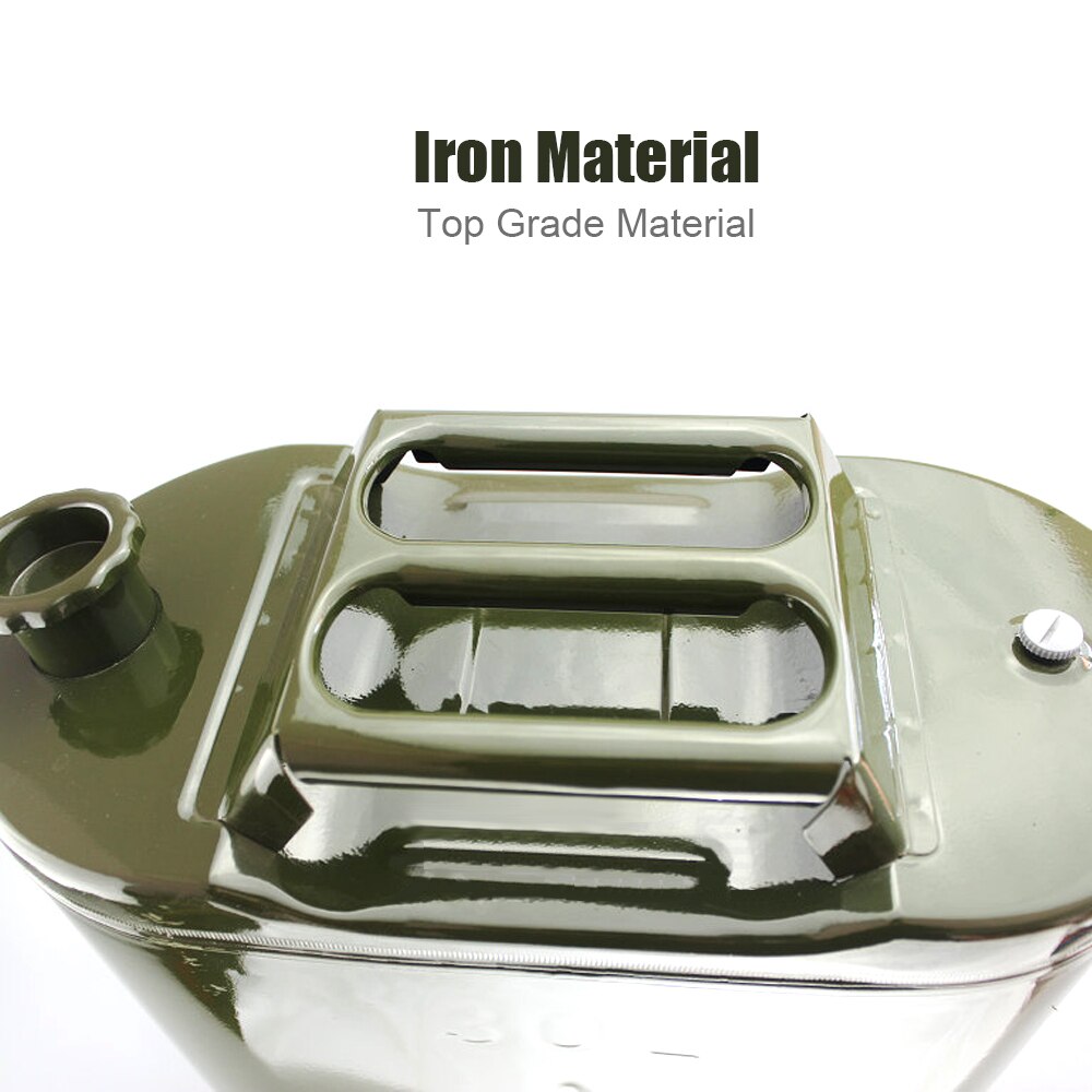 5L 10L Gasoline Diesel Fuel Tank Can Metal Iron Alloy Oil Drum Portable Petrol Barrel Car SUV Motorcycle Tricycle