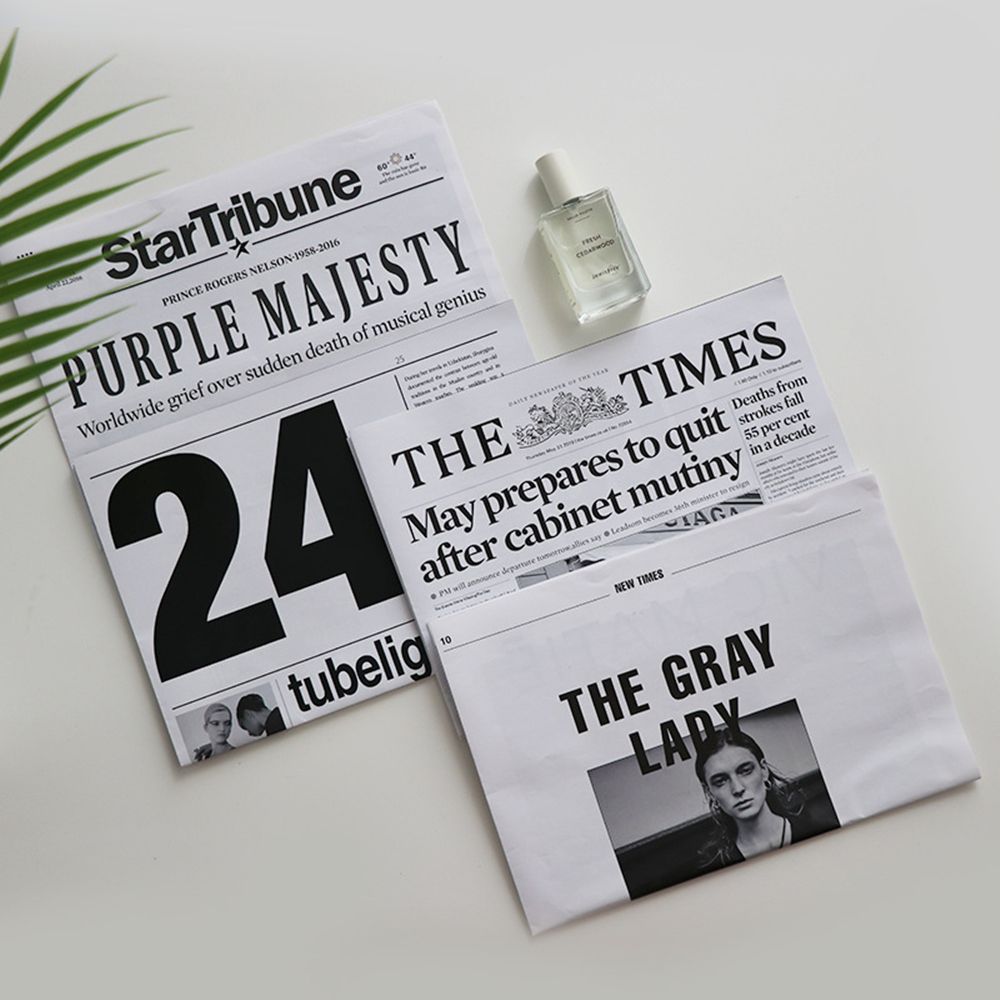 Retro Engels Kranten Foto Tijdschriften Bloemen Inpakpapier Boeket Fotografie Rekwisieten Achtergrond Decoratie