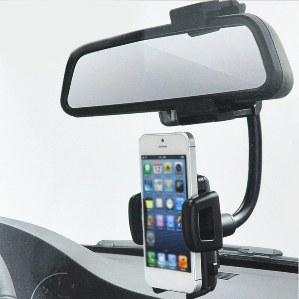 Para el GPS del teléfono de 360 grados soporte Universal para automóvil espejo retrovisor para coche titular Duable