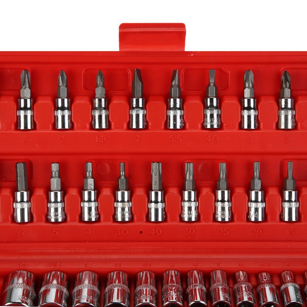 Hardware Car Repair Tool 46pcs/box Socket Set Ratchet Torque Wrench Combo Tools Kit Auto Repairing Accessories