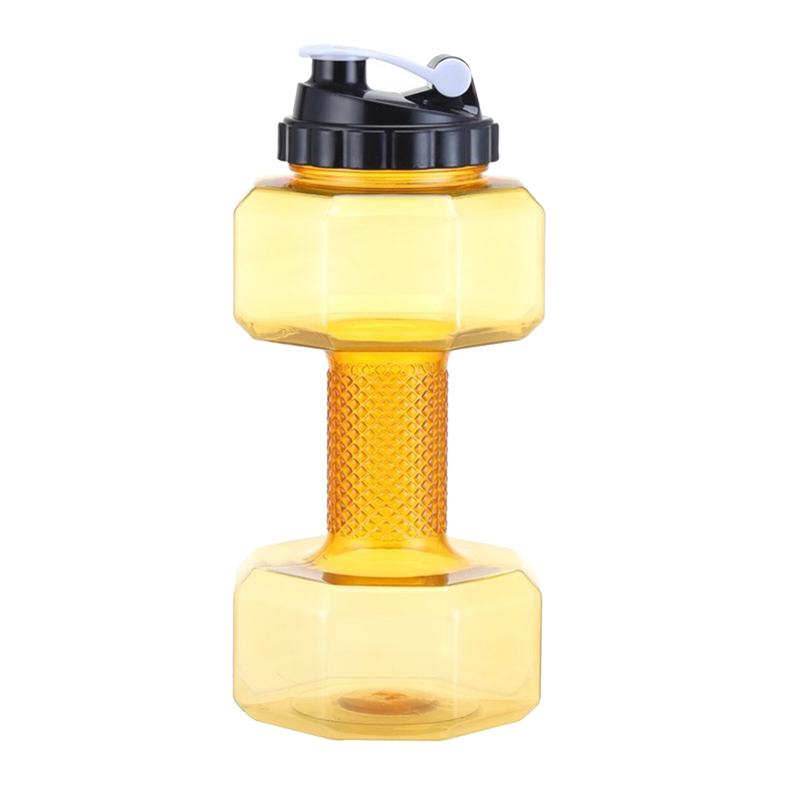 Haltères de Fitness de voyage remplis d'eau réglables femmes hommes exercice d'entraînement: 2200ml Yellow