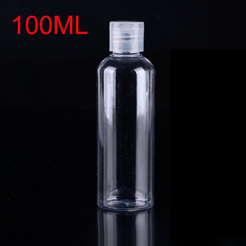 5 stuks 100ml plastic reisflesjes shampoo cosmetische lotion container transparante lege multifunctionele make-up container