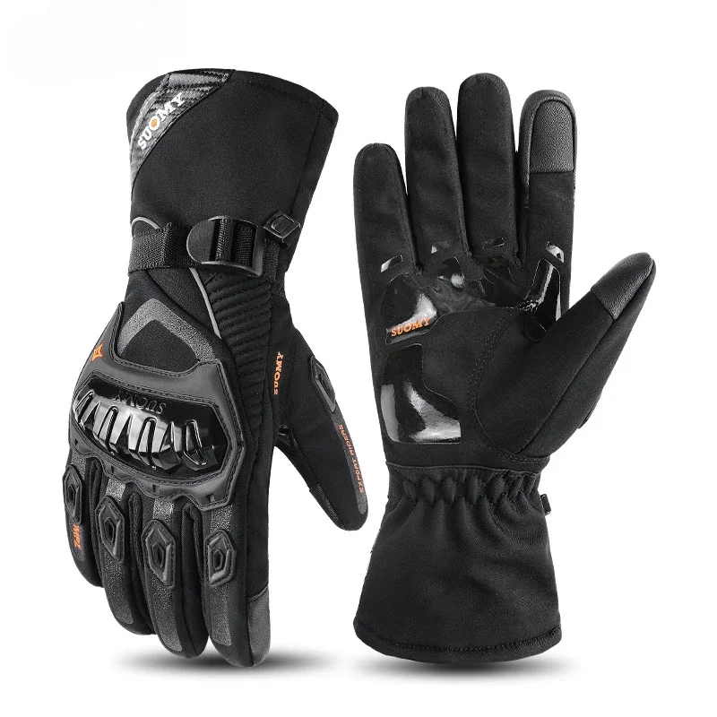 Gants de moto d'hiver imperméables et chauds adaptés à toutes les saisons, pour motos, gants pour hommes et tout-terrain