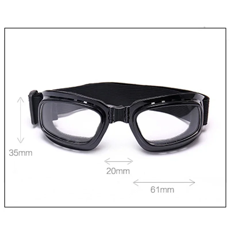 draussen-Sport Reiten Sonnenbrille Klapp Sonnenbrille Motorrad Brille Ski Brille Windschutzscheibe Brille Jahrgang Windschutzscheibe Brille