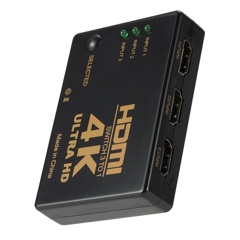 4Kx2K HDMI Switcher Three in One Out HD Video Switcher Converter HDMI 3 in 1 Out Switcher