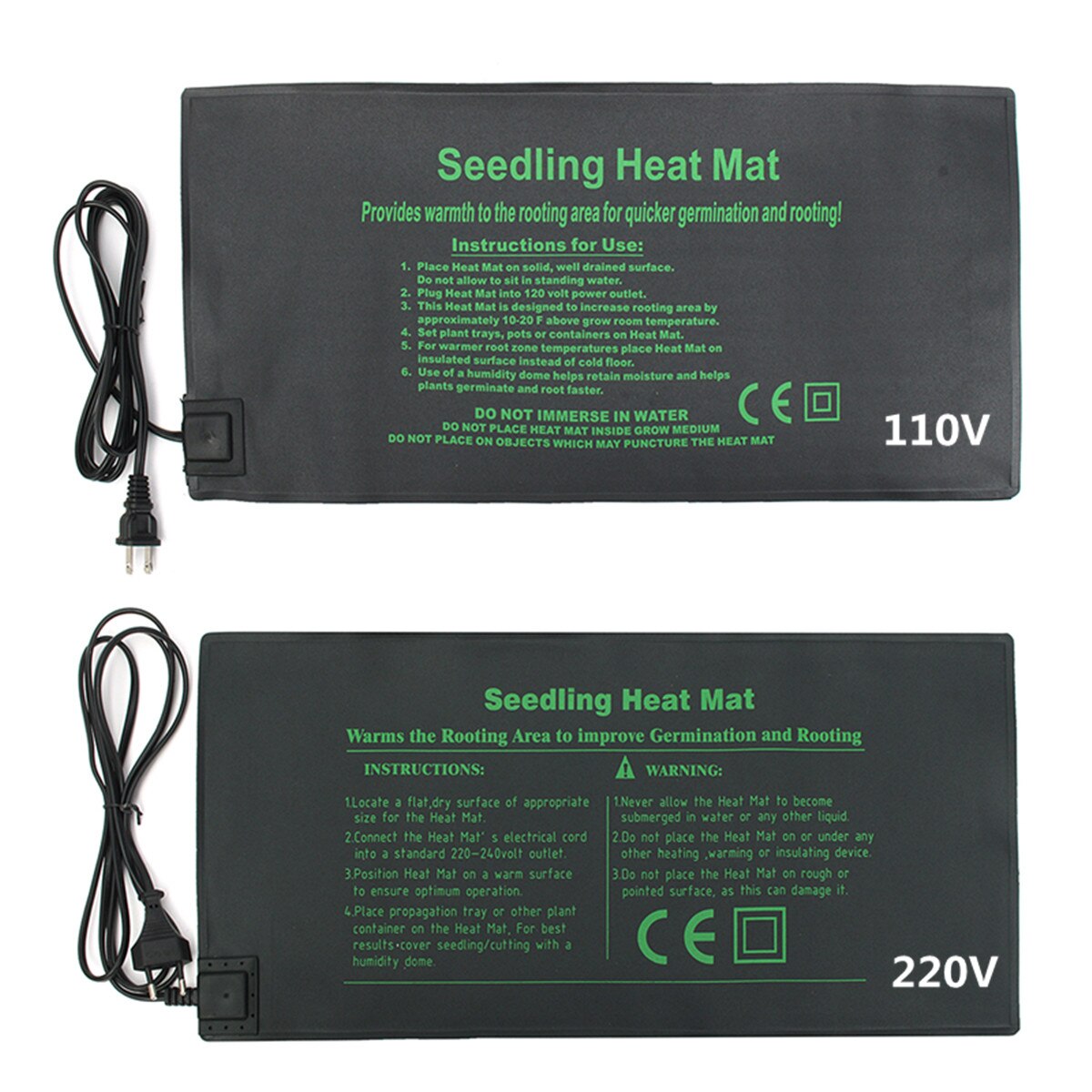 24x52cm Seedling Heat Mat Plant Seed Germination Clone Propagation Starter Warm Pad Mat Vegetable Flowers Garden Tool Supplies