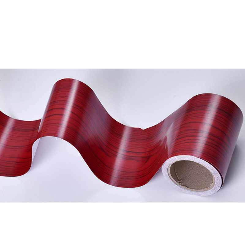 1Roll 10M Realistische Houtnerf Reparatie Garenloos Duct Tape Vloer Meubels Renovatie Plint Lijn Sticker Woondecoratie: WHITE