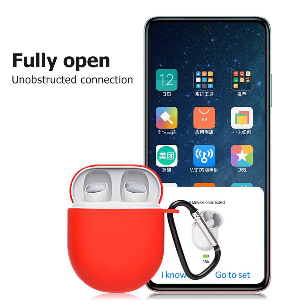 Funda para Xiaomi Redmi Buds 3 Pro 3Pro Funda de silicona suave para Redmi Buds3 Pro Funda con gancho Auriculares inalámbricos Funda Coque