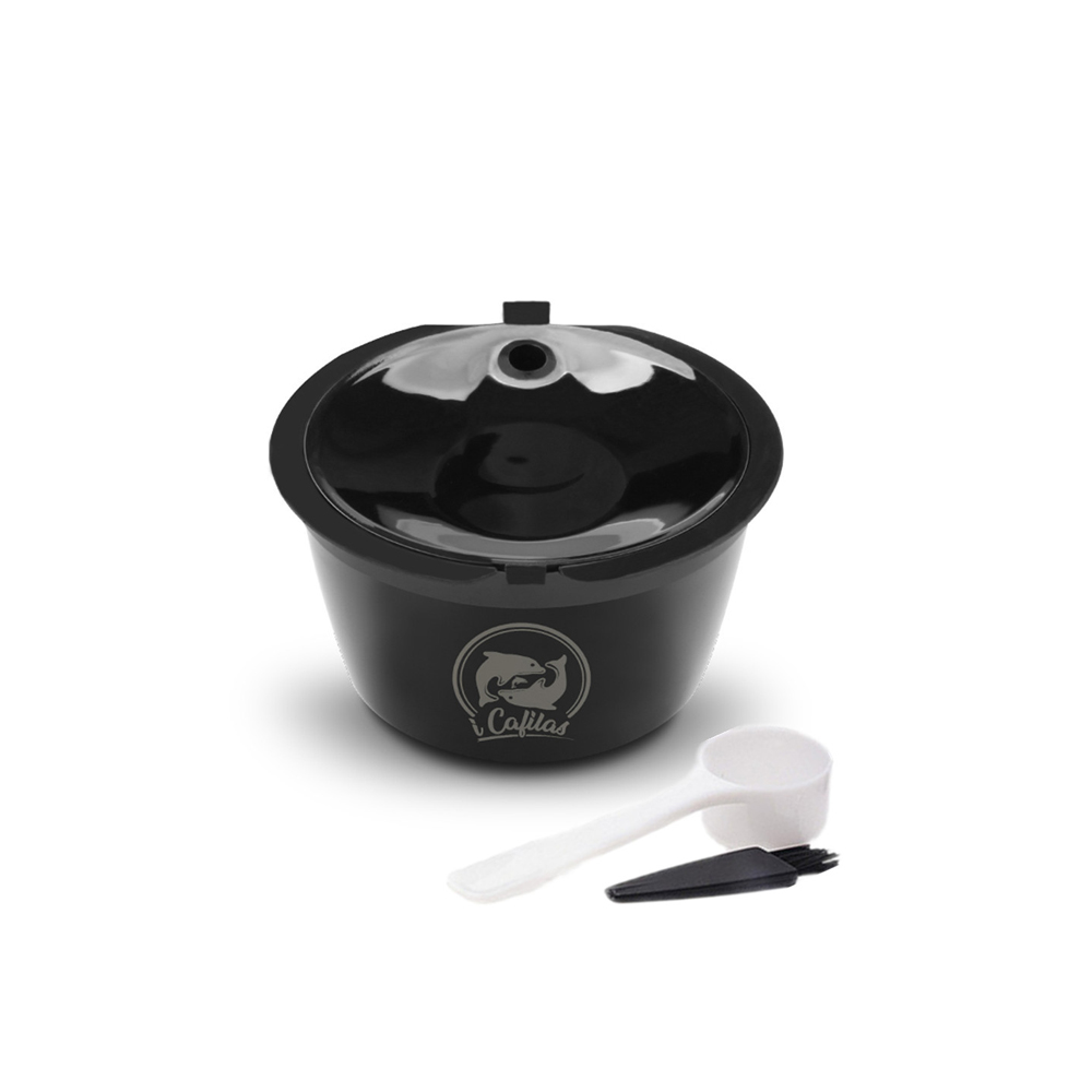 iCafilas wiederverwendbare Kaffeekapseln für Dolce Gusto, nachfüllbare Filter, Crema-Espresso-Kapseln, Tasse, Küchenwerkzeug: XL / Licht Grau