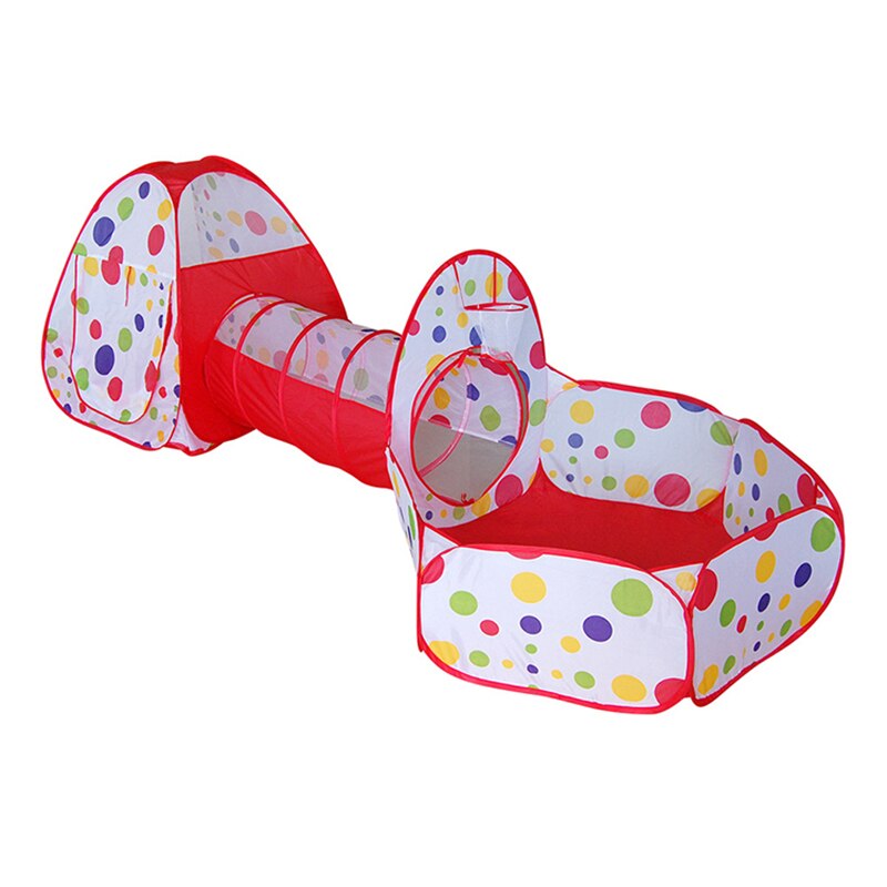 3 in 1 freundlicher Zelt Tragbare Baby Ball Schwimmbad Grube freundlicher Zelte mit Krabbeln Tunnel Innen Art Spielhaus Pop hoch Tipi: E