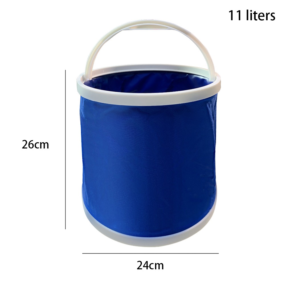 Car Portable Folding Bucket Multi-functional Thickened Folding Bucket Folding Outdoor Bucket Camping Supplie for Car Accessories